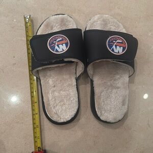 Islander slippers/slides. Never worn soft adjustable size 6